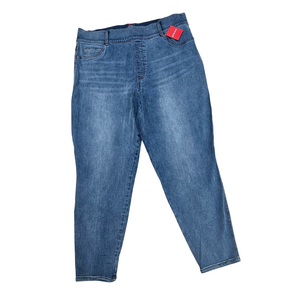 SPANX NWT Light Vintage Wash Ankle Skinny Jeans Plus Size 3X 20275R High Rise